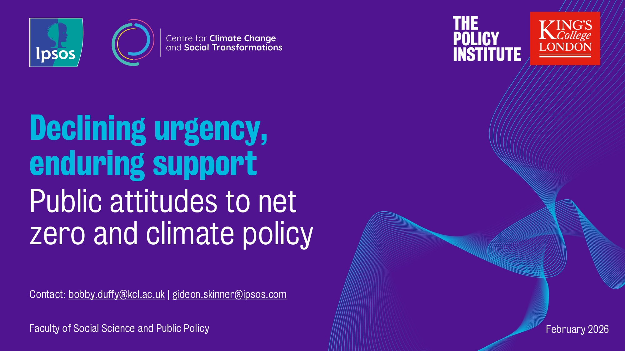 Declining urgency, enduring support: Public attitudes to net zero and climate policy